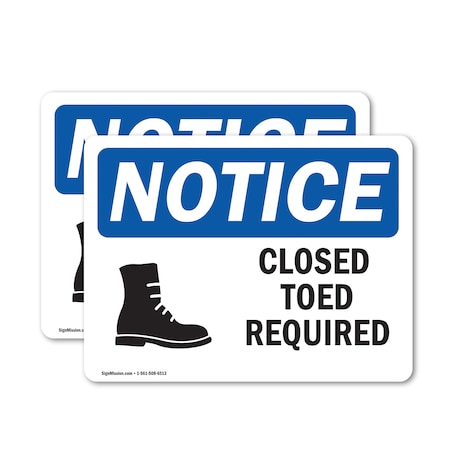 Signmission 3.5 in Height, 5 in Width, Vinyl Decal, Rectangle OS-2PACK-NS-D-35-L-10687